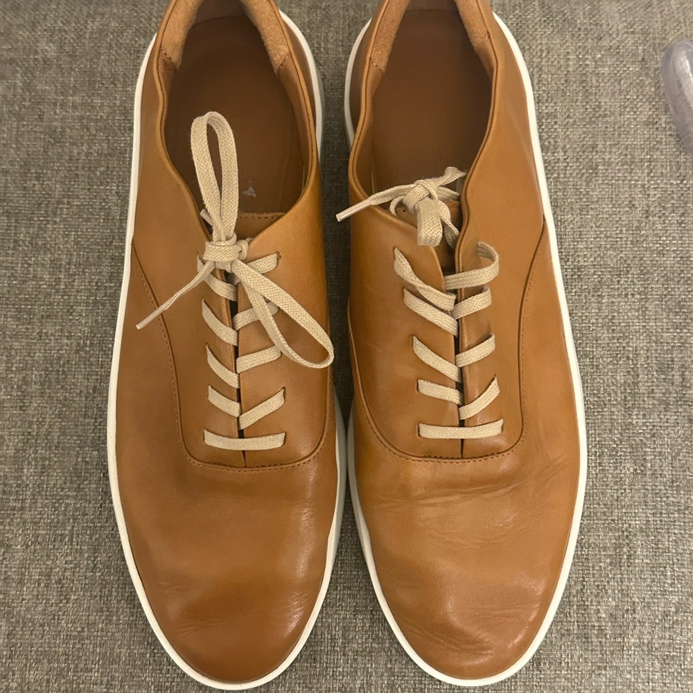 Wolf & Shepherd Cruise Lace-Up sneakers in brown leather.  Size 44=11 - Picture 6 of 8